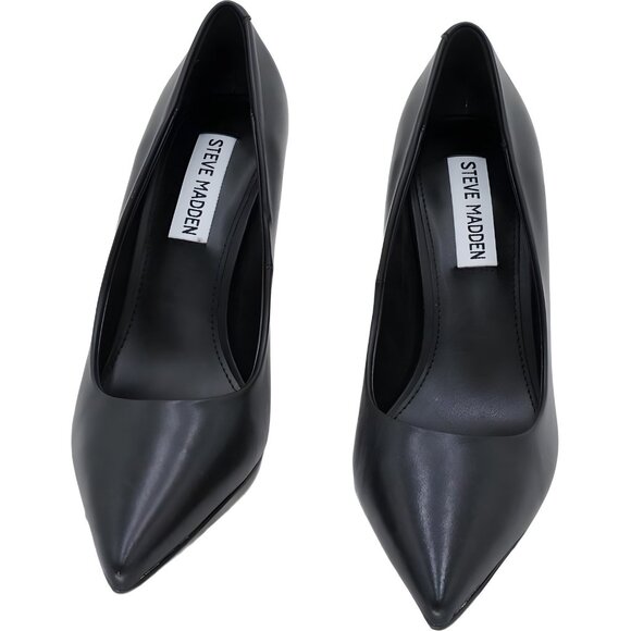 Steve Madden Classie Pointed-Toe Black Pumps Women's US 5.5M - Picture 5 of 6